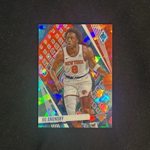 Ballon de basket Panini Phoenix 2023-24 - OG Anunoby - Prizm Card n° 72 - SN # 'd 9/25 - New York Knicks - Mint/Clean Knickerbocker Gem !