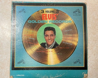 Elvis Presley - Golden Records - 3 Volume 3 - Original Vinyl 1963 Record - RCA Victor - Classic Gem in Wonderful Condition - Vintage Gem!