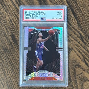 Panini Prizm 2019 - Cameron Johnson - Hyper Prizm Rookie Card - nr. 257 - PSA 9 - Nieuwstaat - Brooklyn Nets - Future Star Gem!!