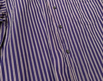 Purple and White Striped Shirt - Etsy 