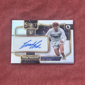 2022-23 Panini Wähle Fußball Spielfeld -Gordon Strachan Unterschriften Prizm Karte - Keine PS-GSN - Neuwertig - Seltenes Juwel !!
