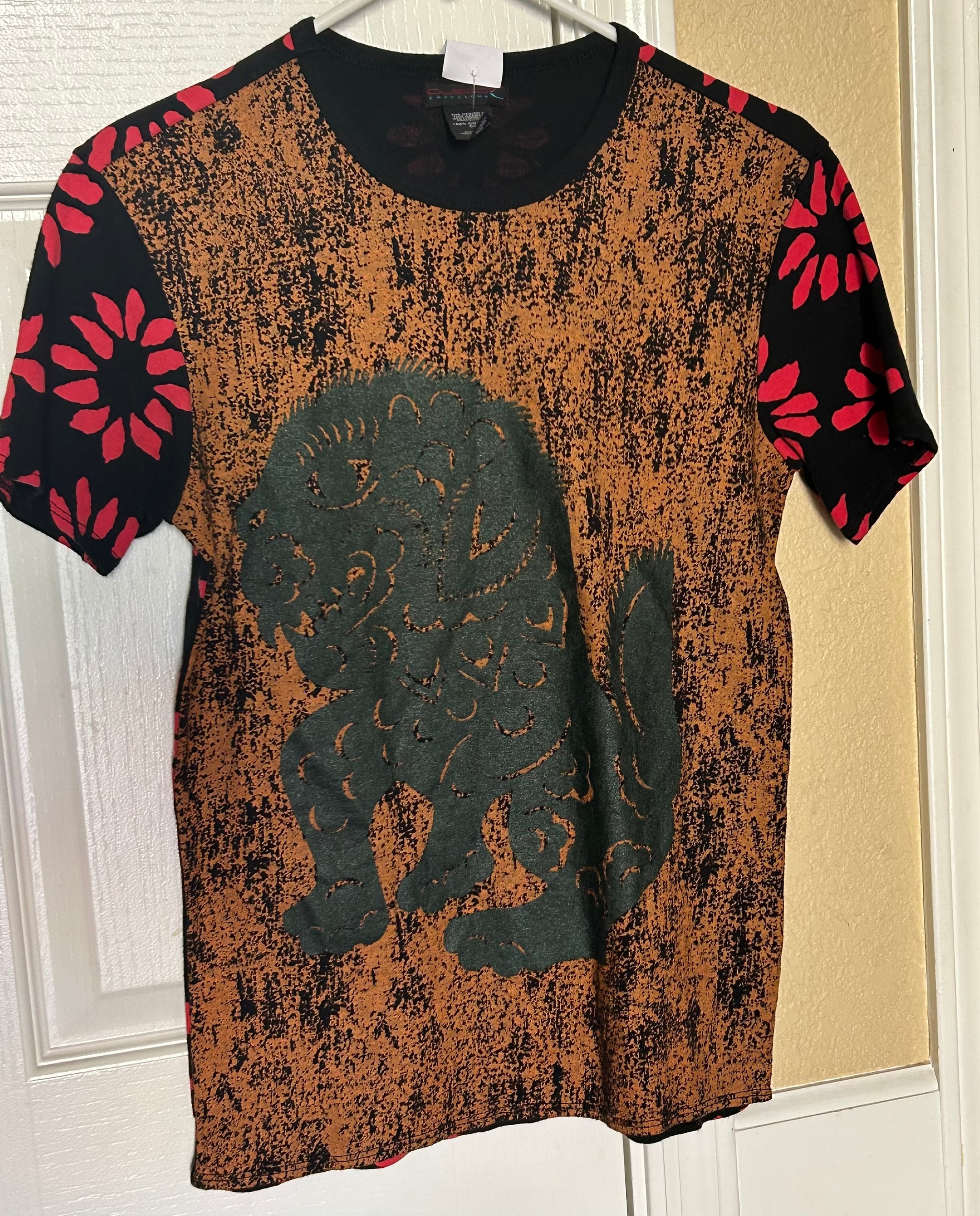 クストバルセロナ　Tシャツ　チュニック　ブラウン　スパンコール　u6558c Custo Barcelona Custo Line Stars Rock Multicolor Top Sz 3