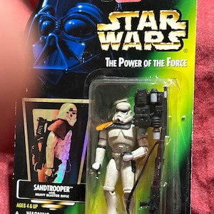 Star Wars - The Power of The Force - SandTrooper - 1996 - Kenner - Collection 1 - NIB! - Rare Gem!