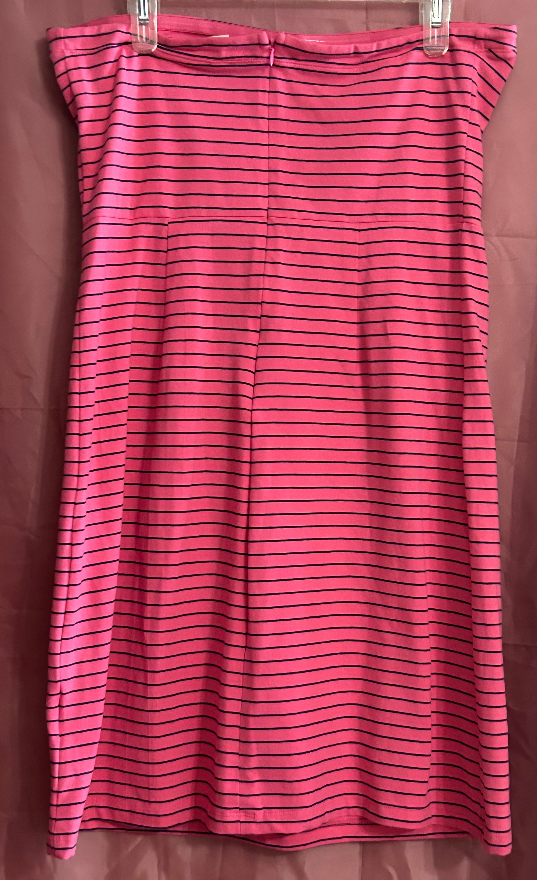 Old Navy Ladies Pink Short Dress W Blue Stripes Size L G RN 54023 93 Cotton 7 Spandex Great Shape Beautiful Vintage Gem Etsy UK