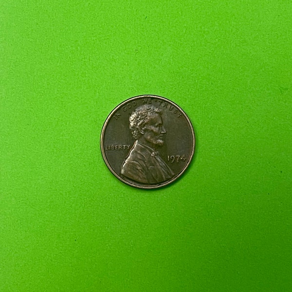 1974 Lincoln 1 Cent Penny - D Mint - DDO/DDR - Double Die Obverse / Reverse - W/ Magenta & Other Color Waves - Amazing Lovely Vintage Gem!