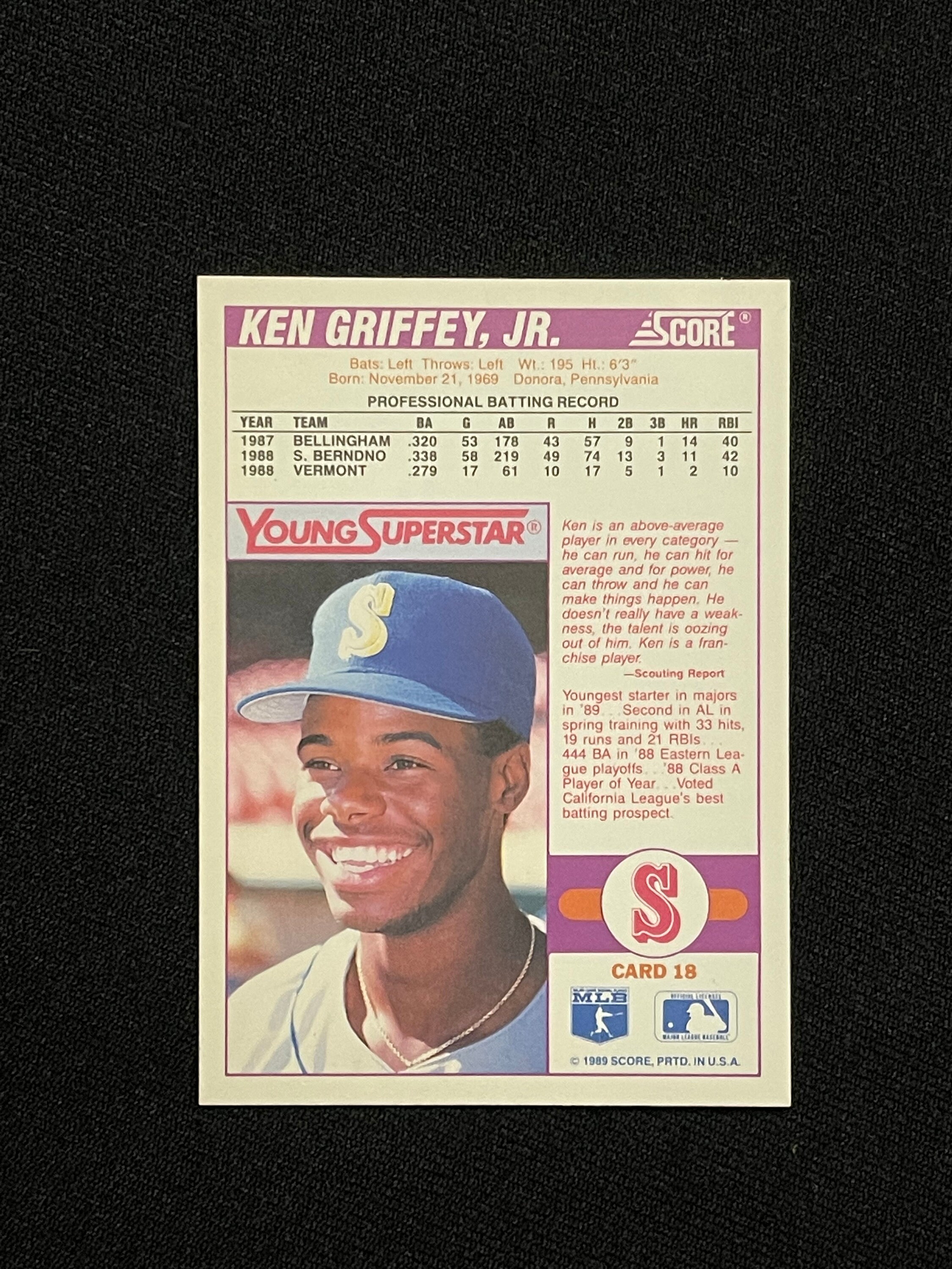 1989 Bowman Baseball Factory Set Mint KEN GRIFFEY JR RC Rookie
