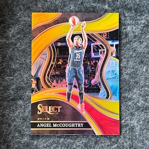 Basquete Panini Select WNBA 2024 - Angel McCoughtry - Cartão Prizm Courtside nº 214 - SN nº 20/10 - Atlanta Dream - Perfeita joia da SP!