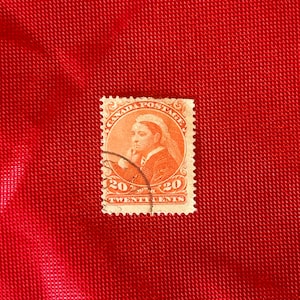 Canada Stamp - Scott # 46 - Queen Victoria - 20 cent - 1893 - Used - Very Fine - General Issue - CV 150.00 - Lovely Rare Vintage Gem!