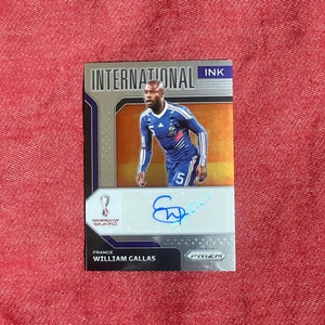 2022 Panini Prizm - FIFA World Cup Qatar - William Gallas - No I-WG - Soccer -  Autograph Card - Card is in Mint Condition - Gem!