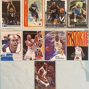 Jerry Stackhouse - 9 Basketball Card Lot - 1996-2005 - Rookies / SP’s / Seltene Einsätze & Untersätze / Basis + - Minze / Super sauber - Rare Hoops Gems !!