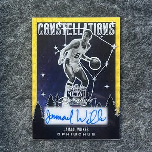 Palla da basket Leaf Metal 2024 - Jamaal Wilkes - Carta autografata Constellations - No C-JW2 - Sn #’d 1/1 - Los Angeles Lakers Fantastica - Gemma Sp perfetta!