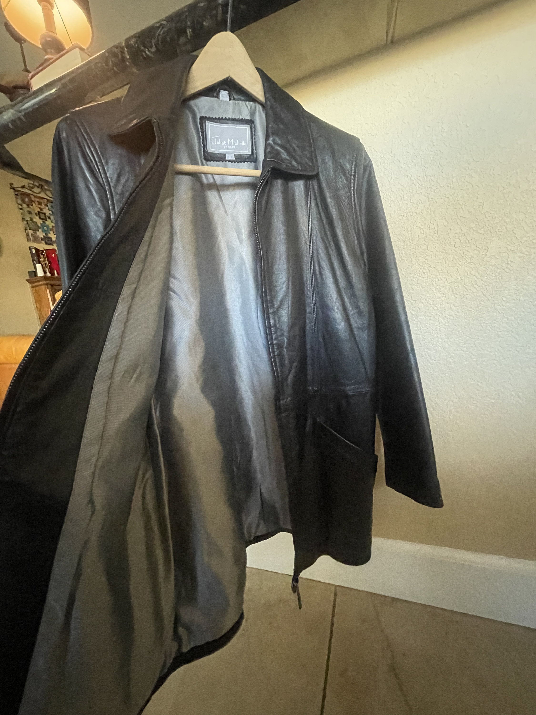 Juliet michelle leather coat online