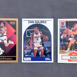 Dan Majerle - Lot de 3 cartes - Rookie 1989-90 et cartes pour la 2e année - Couverture de 89 à 91 ans - Cartes en parfait état - Phoenix Suns Legend / Gemmes vintage !