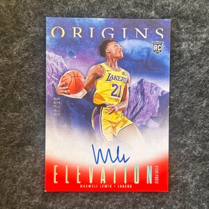 2023-24 Panini Orgins Basketball - Maxwell Louis - Elevation Signatures Rookie Card - no ES-MILL - Sn ’d 35/49 - Brooklyn Nets - Au/Rc