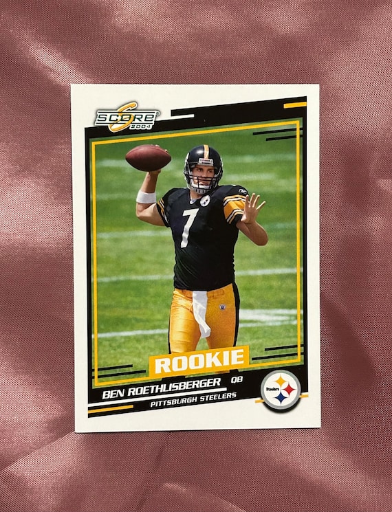 2004 Score Football Ben Roethlisberger Rookie Card No 381 Mint Condition NFL Pittsburgh Steelers Legendary QB Vintage Gem Etsy