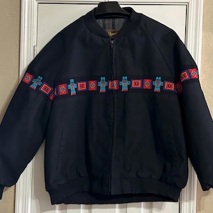 Vintage David James Azteken Cowboy Native American Gefütterte