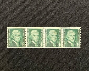 米国ビンテージ切手 1956年発行のモンティセロ20セント切手10枚セット。未使用の