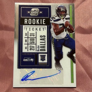 2020 Panini Contenders Optic Football - Dee Jay Dallas - Nr. 181 - Rookie Ticket Autogrammkarte - Neuwertig - Arizona Cardinals - Gem!