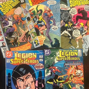 DC Comics - Legion of Superheroes - Comic Lot of 5 - 269-271/297 & 324 - 1980-1985 - “ Dark Man” Very Fine - Superhero Bundle Gem!!