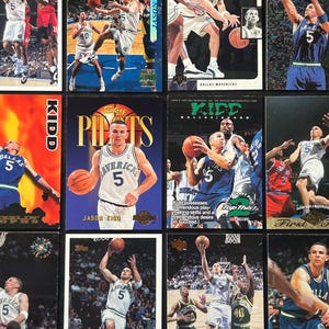 Jason Kidd - Lot of 18 Cards - 1993-96 - Rookies / SP / Inserts / Base Cards & More - État neuf - Dallas Mavericks - Gemmes vintage !