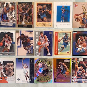 Allen Houston - Lote de 16 tarjetas de baloncesto - 1994-2005 - Novatos / SP / Insertos y subconjuntos raros / Base + - ¡Nuevo! ¡Joyas de baloncesto antiguas y raras!