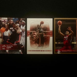 Shaquille O' Neal - Lot van 3 Kaarten - Fleer - 04-05 Echt - 05-06 Hoepels - & 05-06 Bowman PDP Goud - Kaarten zijn Mint Gems - Zie Foto's
