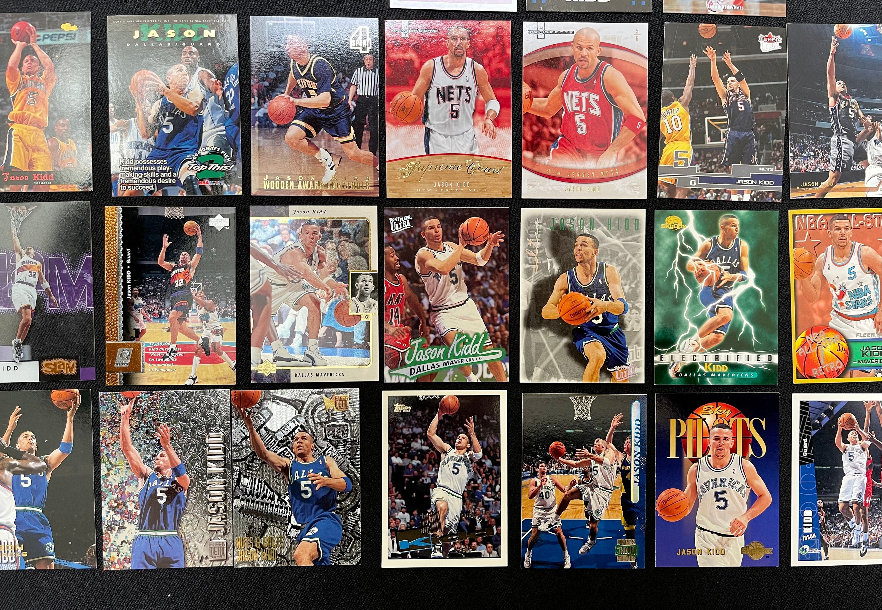 Jason Kidd Lot of 36 Cards See Pics Vintage Gems / Rookies - Etsy