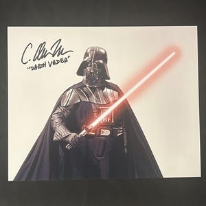 C. Andrew Nelson as Darth Vader - Star Wars -  Genuine Hand Signed 8x10 Authentic Autographed Photo - A Classic Gem!!