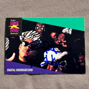Tupac Shakur - Echte Handsignierte Pro Set Karte / 1990 - Authentisches Autogramm - w/COA - w/ Digital Untergrund - Seltenes unbezahlbares Juwel!! Prachtstück!!!