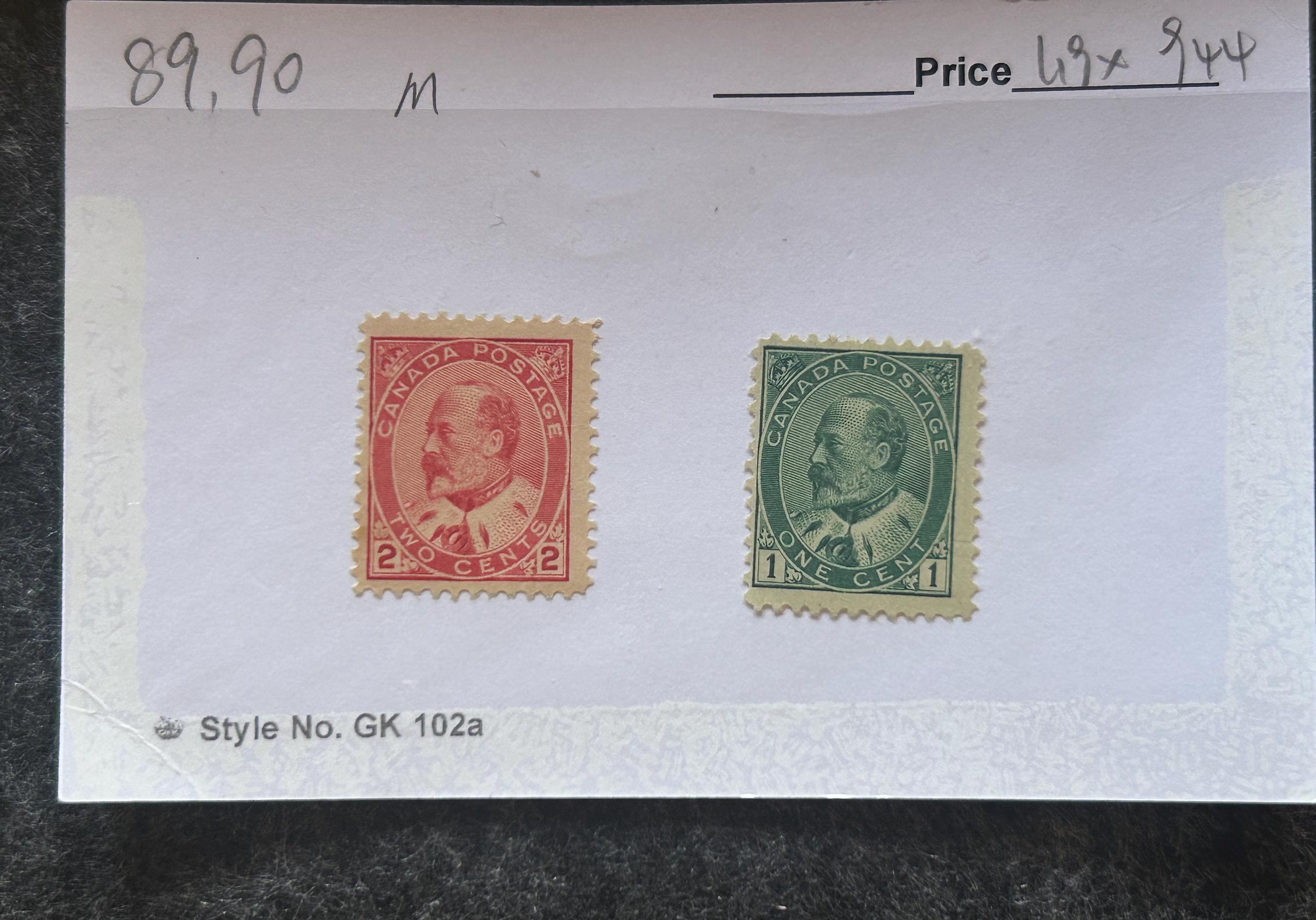 アメリカトーマスジェファーソン1セント未使用切手グリーンレアビンテージ