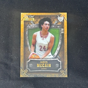 2022 Wild Card Matte Basketball - Jared McCain - Gouden rand Weekend Warrior Rookie Card nr. 50 - SN #'d 8/10 - Philly 76ers - SP-juweeltje mint!
