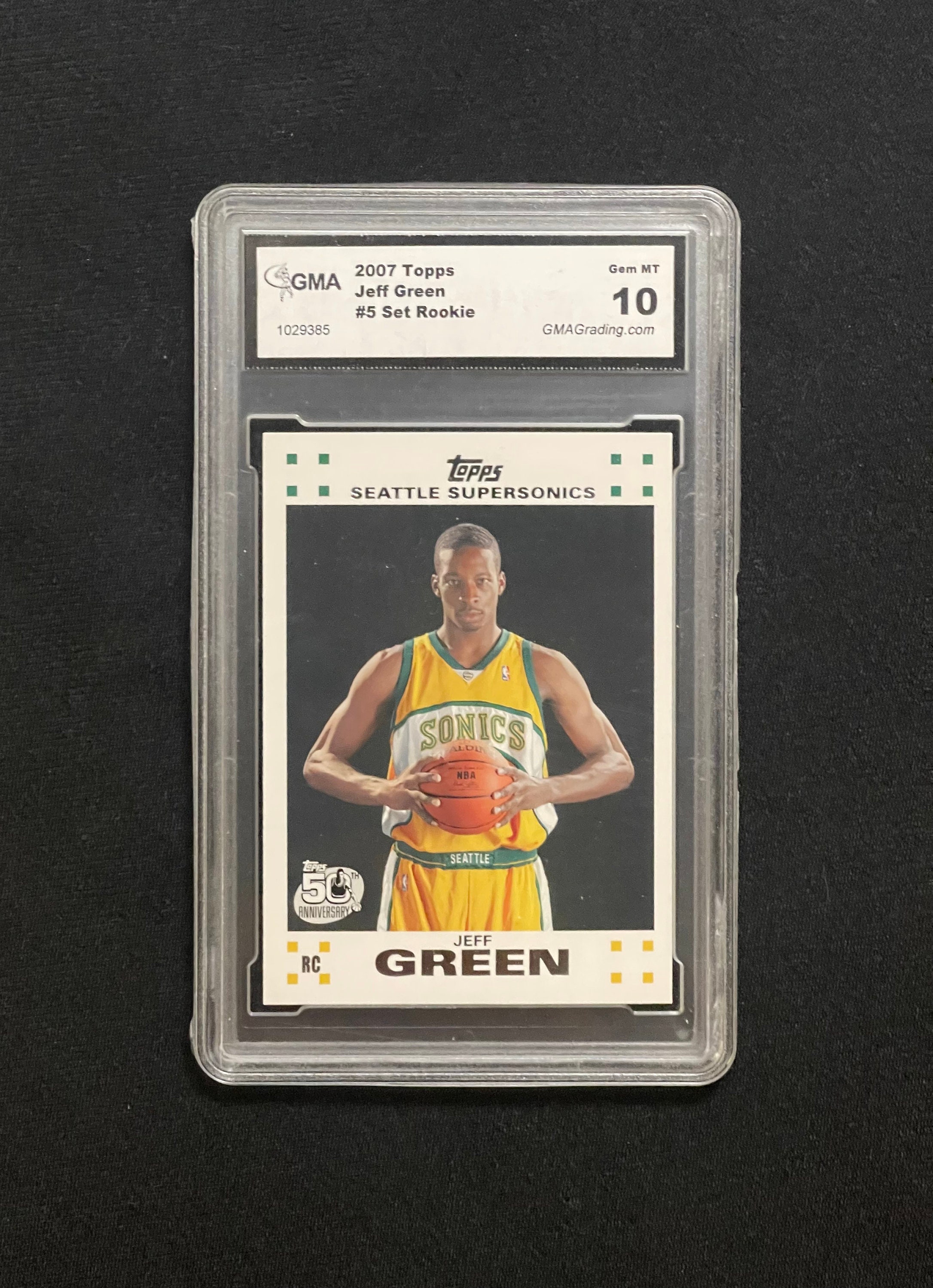 2007 Topps Jeff Green Rookie Card 5 GMA 10 Mint Condition Denver