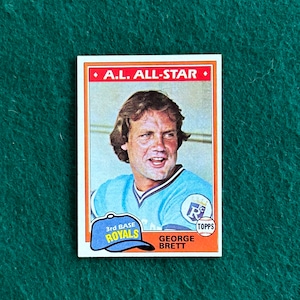 1981 Topps - George Brett - Card No 700 - Mint Sharp - MLB Hall of Fame - Kansas City Royals Legend! - Gioiello vintage assoluto!!