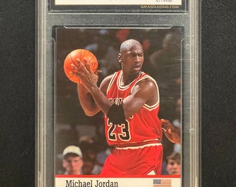 1993 Fax Pax World of Sports - Michael Jordan - # 7 - Mint Condition - GMA Graded at 10 -  Vintage Classic! -  See Pics!