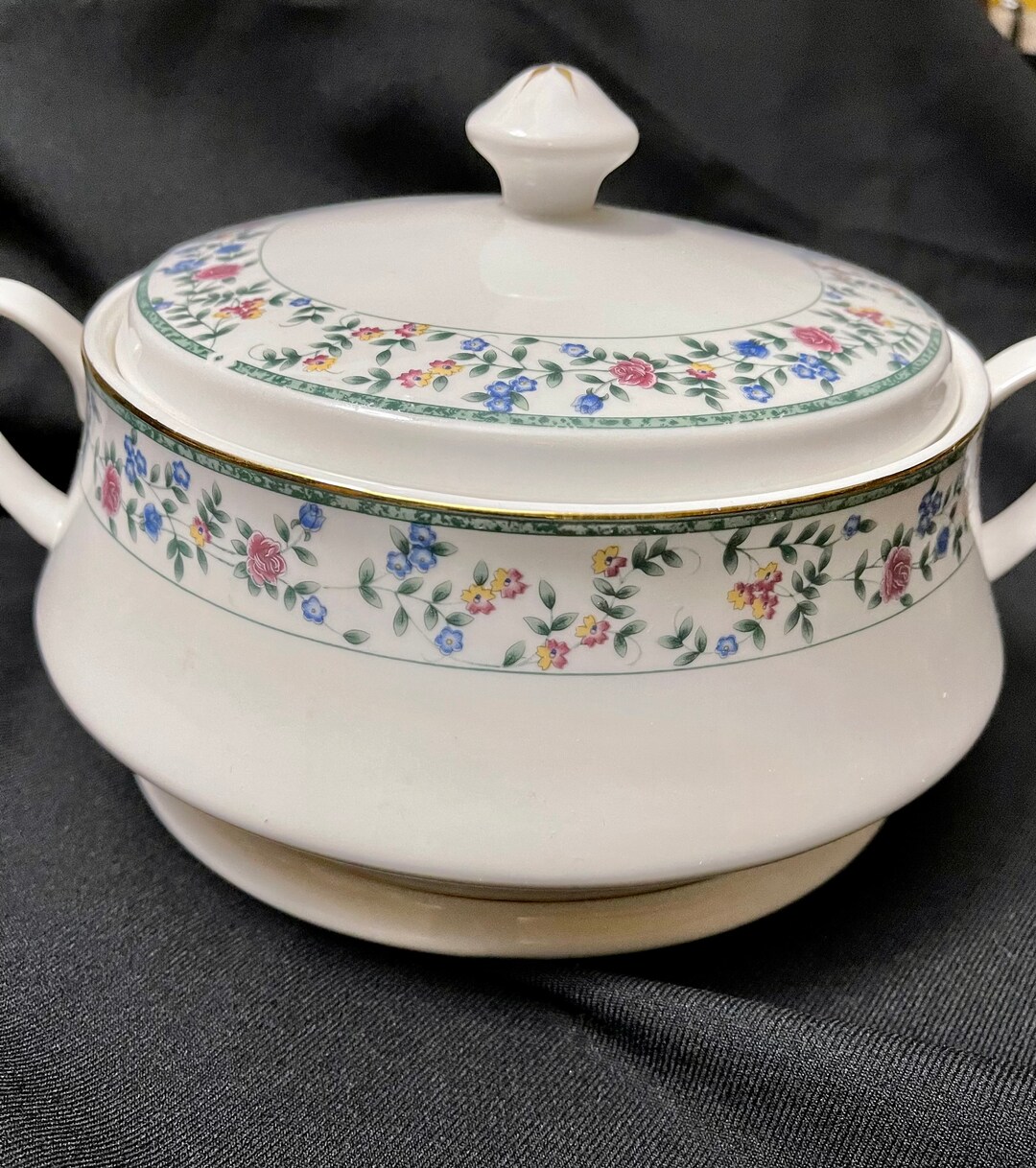 China Pearl Fine China Vintage Covered Vegetable Bowl Etsy