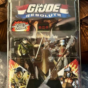 GI Joe Resolute Comic Pack - Tunnel Ratte & Storm Shadow - 2008 / Hasbro - NEU! - Exklusiver Larry Hama Comic innen - Gi Joe Art of War Gem !!