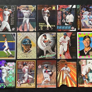 Nomar Garciaparra - Lotto di 15 carte - 1997-2000 - Perfette e molto pulite! - RC / Base / Subs / Sp / Inserti rari + altro! - Gioielli d'epoca!