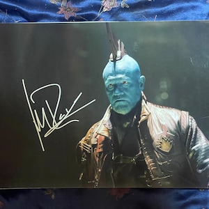 Michael Rooker als Yondu Udonta Echtes Handsigniertes 20x12 Authentisches autogrammiertes Foto auf schönem Lager! -Gem! Guardians of the Galaxy