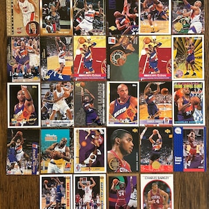 Charles Barkley - Lot met 28 kaarten - 1989-1998 - Zeldzame inlegvellen Basiskaarten Sp'n andere mint-edelstenen verankeren het - Nieuwstaat/vintage edelstenen - NBA-legende