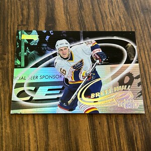 1996 Donruss - Brett Hull - Go Top Shelf Card - No 6 - #’d 1756/2000 Mint - St. Louis Blues / NHL Legende - Klassisch - Absolutes Vintage Gem !!