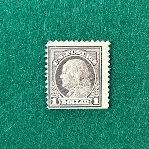 Selo US Franklin Scott No 518 - 1 dólar - MOGH - Offset Perf 11 - Edição geral / Impresso em ambos os lados - SCV 100,00 - Joia vintage!