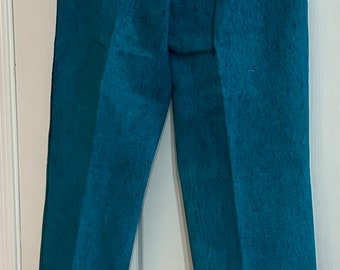 Vintage 1970’s Wrangler High Rise Acid Wash Blue Jeans - Türkis / Grün / Blau - Damen - 30x34 - Ausgezeichneter Zustand - Seltenes Vintage-Juwel!