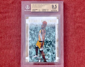 2007-08 Fleer Hot Prospects Basketball / Notable Newcomers - Kevin Durant - Rookie Card - No 1 - BGS 9.5 - Mint - Investment  Champion Gem!!