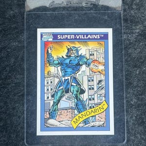 Serie 1 de Marvel Impel 1990 - Maindarin - Tarjeta n.° 76 - Estado impecable - Superficie, centrado (sobre el borde) y esquinas = joya clásica vintage perfecta