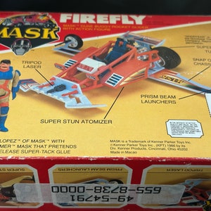 M.A.S.K. kenner FIREFLY JULIO LOPEZ 1986 vintage mask Near Complete