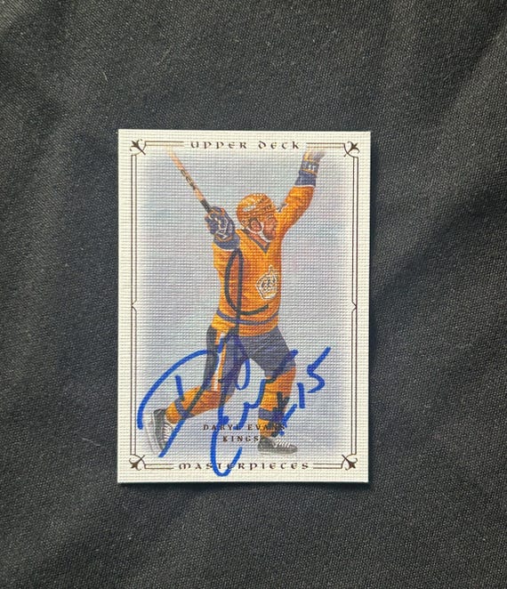 Daryl Evans - Genuine Hand Signed 2008-09 Upper Deck Masterpiece Hockey -  Authentic Autographed Card - # 19 - Mint - Rare Vintage Gem!! LAK - Etsy  Finland