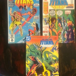 DC Comics - The New Teen Titans - Comic Lot of 3 - 11 / 16 - Vol 2 1981 & No 9 - Vol 3 1985 - Very Fine - Superhero Bundle Gem!!