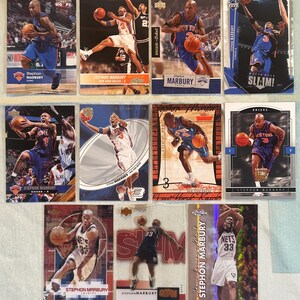 Stephon Marbury - 11 basketbalkaarten - 2000-2006 - SP's / zeldzame inzetstukken en subsets / basis + - nieuwstaat / superschoon - vintage zeldzame hoops-edelstenen!