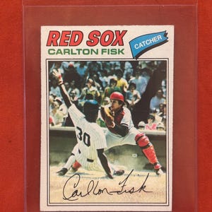 Topps 1977 - Carlton Fisk - Carta n. 640 - Condizioni NM/perfetta - Chicago White Sox e leggenda della MLB - Hall of Fame - Un vero gioiello d'epoca!!