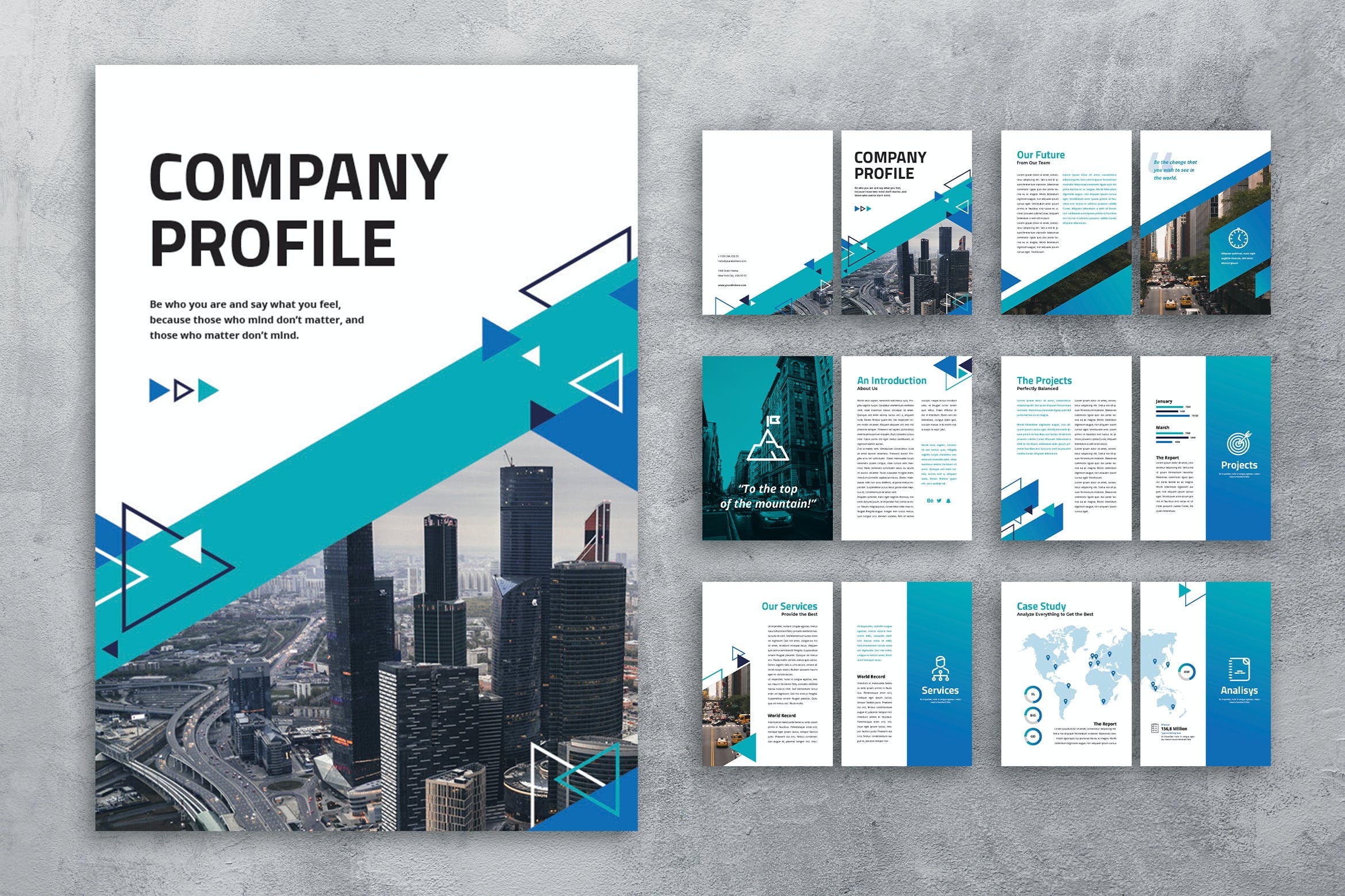 Company Profile Brochure Business Brochure Word template | Etsy